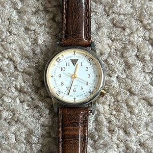 Guess‎ women’s vintage dainty gold tone adjustable watch one size